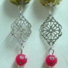 Woman Jewelry Beaded long dangle clip on earring