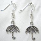 Metal umbrella charm earring