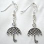 Metal umbrella charm earring