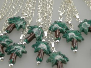 Girl ceramic tree pendant necklace party gift