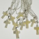 MOP Mother of pearl cross pendant necklace party gift 1pc