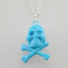 Girl jewelry plastic skull pendant necklace