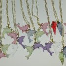 Girl's jewelry dolphin or shell pendant necklace 1 pc