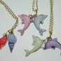 Girl's jewelry dolphin or shell pendant necklace 1 pc