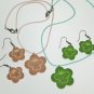 Girl's jewelry flower necklace earring set