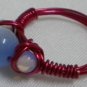 Handmade Woman jewelry Wire wrap Cat Eye Moonstone cocktail party ring US size 8.5