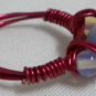 Handmade Woman jewelry Wire wrap Cat Eye Moonstone cocktail party ring US size 8.5