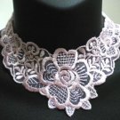 Handmade Lolita gothic victoria collar rose flower lace choker necklace