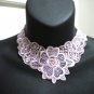 Handmade Lolita gothic victoria collar rose flower lace choker necklace