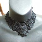 Handmade Lolita gothic victoria collar rose flower lace choker necklace