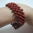 Handmade gemstone jasper bead bracelet fit 6-6.5 inch