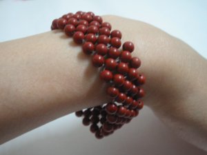 Handmade gemstone jasper bead bracelet fit 6-6.5 inch