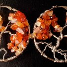 Handmade Amethyst Tree of life Earring
