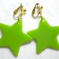 Star dangle kid girl clip on earring