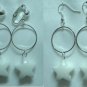 Handmade hoop star girl dangle earring