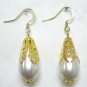 Girl jewelry teardrop dangle clip on earring