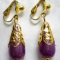 Girl jewelry teardrop dangle clip on earring