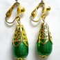Girl jewelry teardrop dangle clip on earring