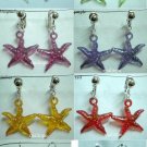 Starfish kid girl's dangle earring