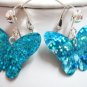 Sequin butterfly clip on earring for girl