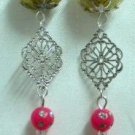 Beads dangle clip on earring