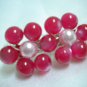 Girls handmade red flower hair clip