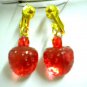 Strawberry clip on earring