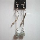 Swirl charm earring