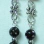 Handmade glass bead dangle earring