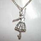Jewelry ballet charm pendant necklace