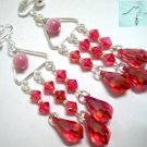 Victoria  cat eye bead chandelier earring