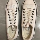 Woman canvas lace-up trainers white UK4 EU37