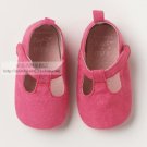 Mary Jane hot pink baby shoe