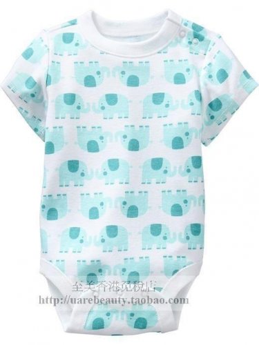 OLD NAVY baby boy elephant print bodysuit 18-24 mths