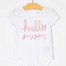 GAP baby girl hello mom bodysuit 3-6 mths