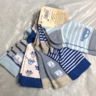 Baby boy blue car sock 5 packs 12-18 mths