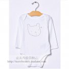 Gap baby boy white long sleeve cotton bodysuit 6-12 mths