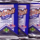 3 new 1991 UPPER DECK baseball FOIL PACK sealed