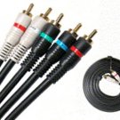 New - RCA 5 conductor HD TV Component Patch cord cable connection 6FT video wire New - RCA 5 conductor HD TV Component Patch cord cable connection 6FT video wire