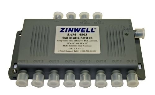 Zinwell sam 4803 plug 4 in 8 out Multi Switch antenna sam4803 satellite direc tv