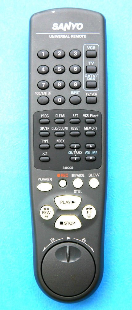 remote control Sanyo SYVM007BD 4 - universal vcr vhs tv ...