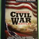 Greatest Civil War Battles 4 Disc boxed DVD little big horn manassas 2009 new