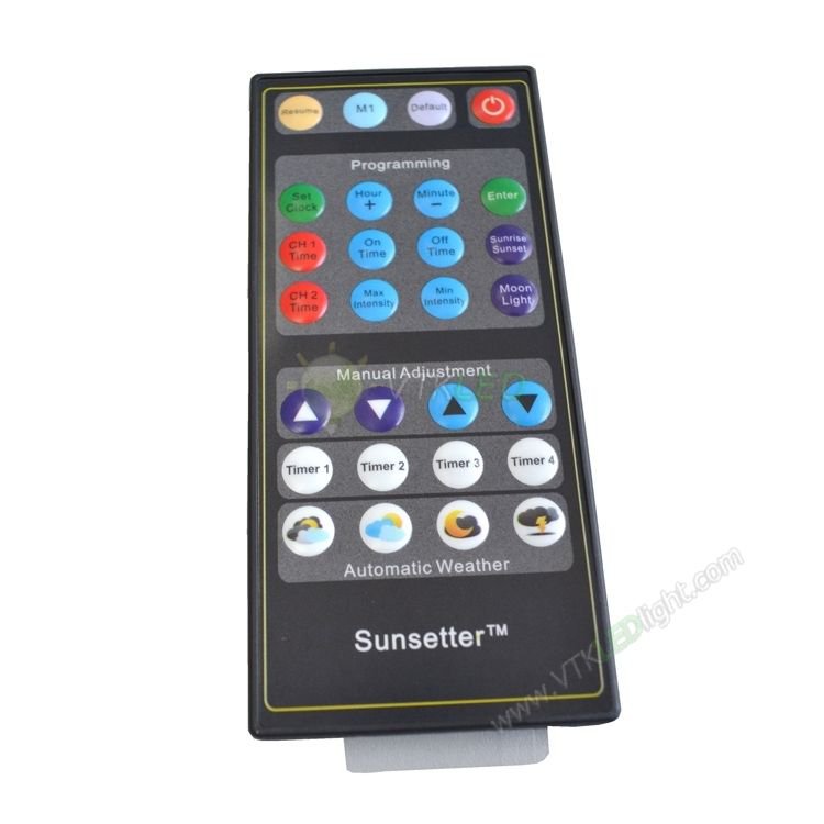 SUNSETTER remote control ler LED FISH AQUARIUM LIGHTS programming