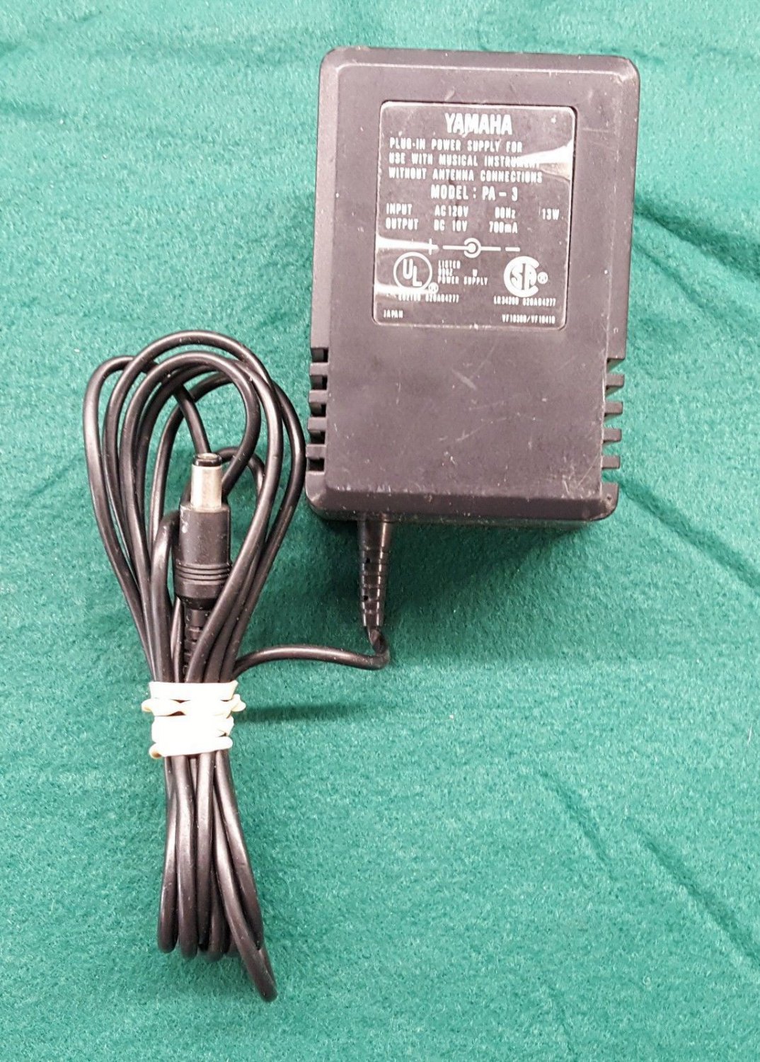 10v 10 volt ADAPTER CORD = Yamaha model PA 3 PA3 electric plug power