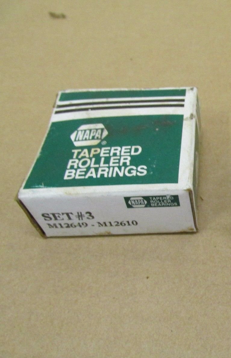 NAPA TIMKEN M12629 TAPERED ROLLER ball BEARING M12610 RACE CONE CUP steel set#3
