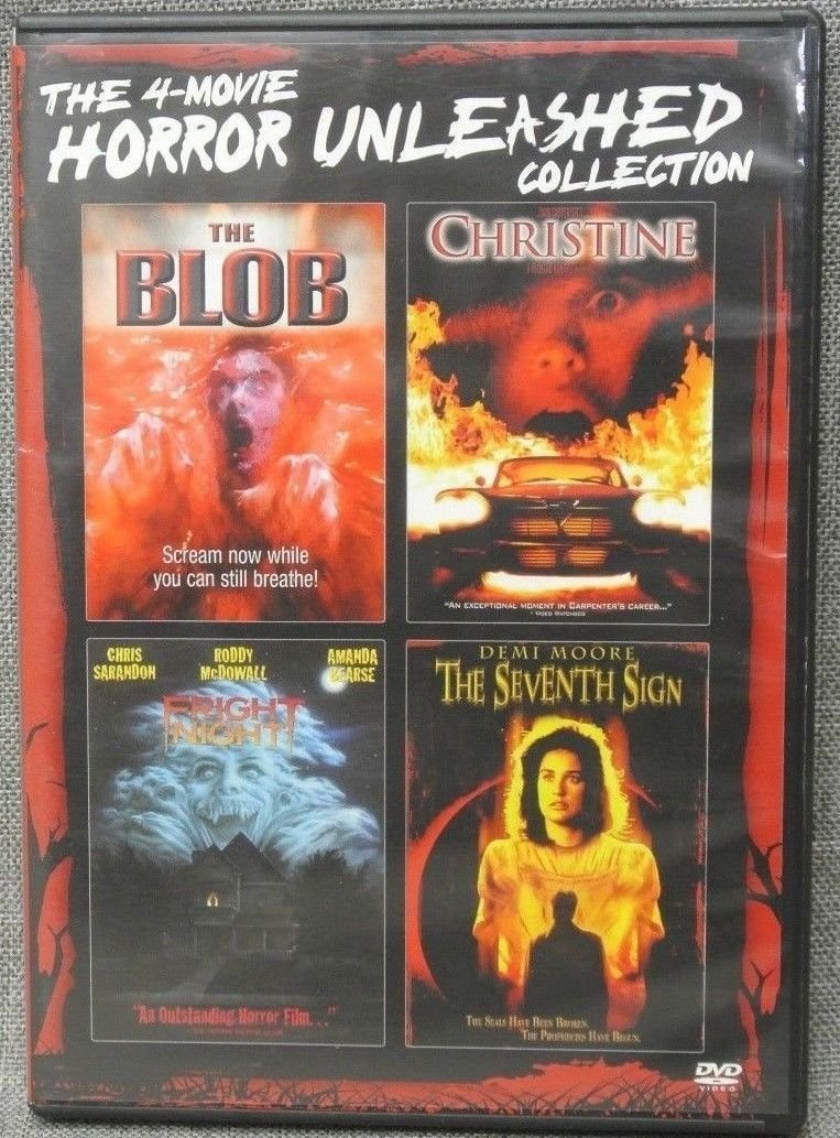 4Movie DVD BLOB,CHRISTINE,Fright Night,Demi MOORE Amanda BEARSE Shawnee SMITH