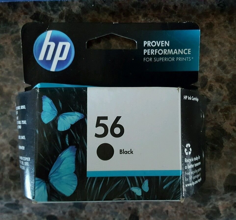 56 BLACK ink jet HP PhotoSmart 7550 7450 7350 7260 printer photo copy scanner
