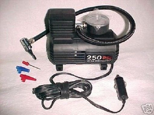 TIRE air PUMP - standard valve bike BICYCLE automobile 12volt electric cord plug