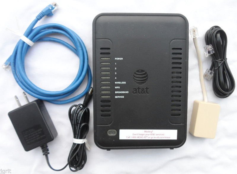 B90 755 025 15 router AT&T Netgear WIRELESS Gateway DSL modem WIFI ...