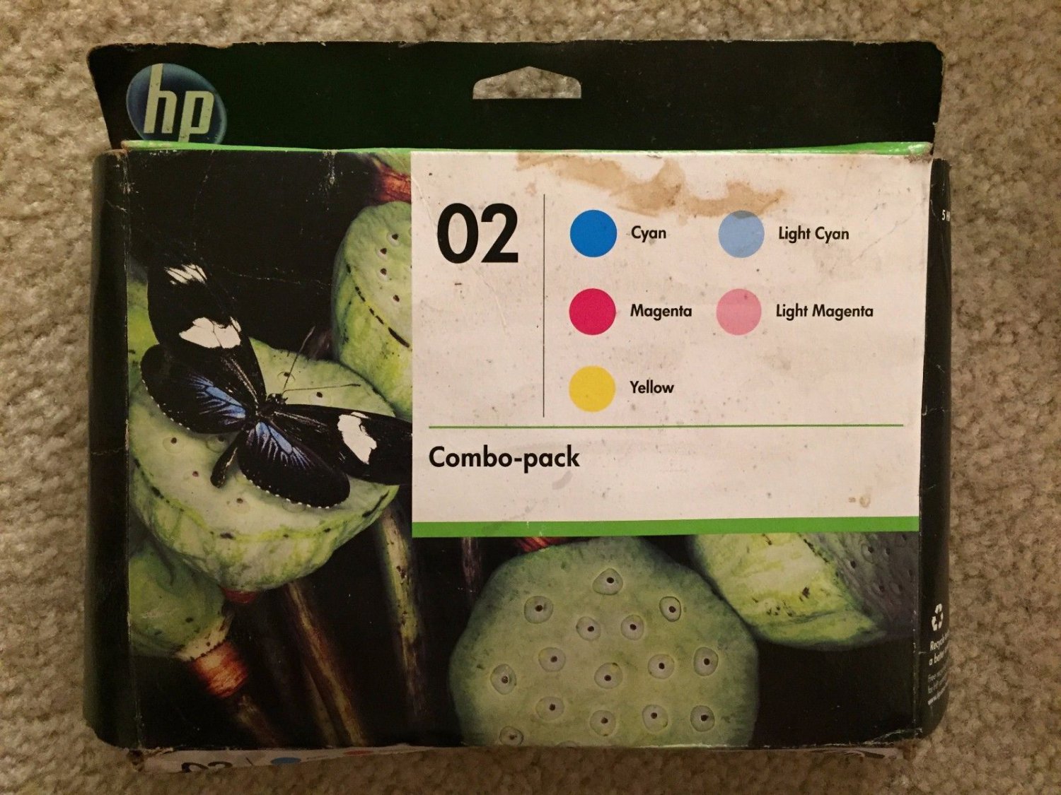 02 COLOR ink jet HP PhotoSmart C6250 C6240 C6180 C6150 C5180 C5150 D6160 printer